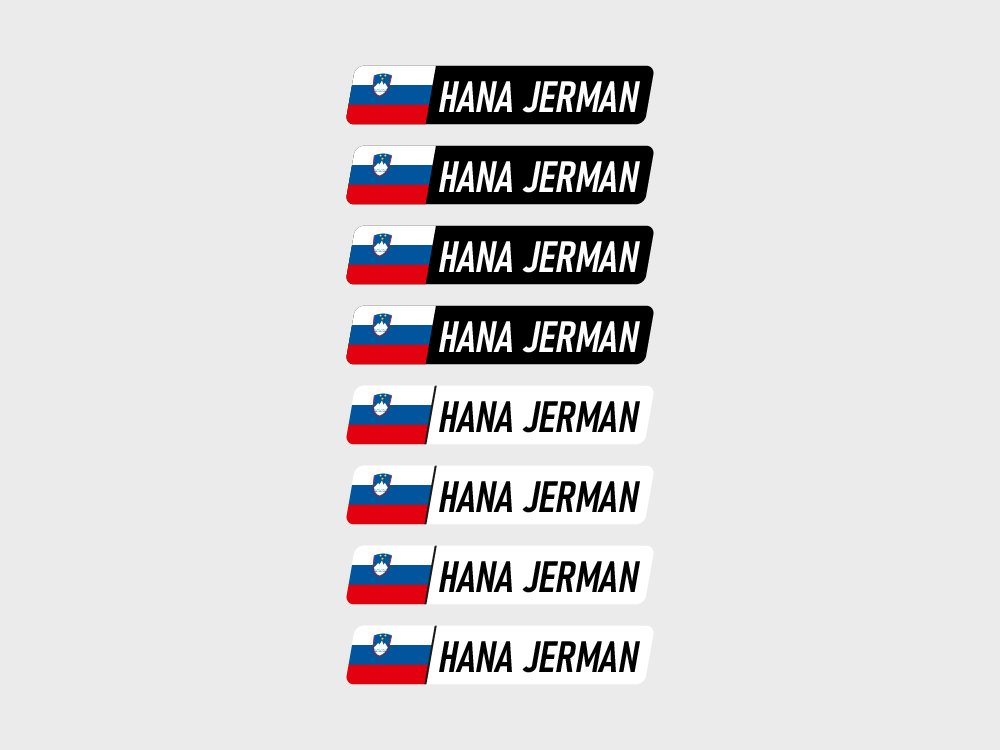 Črne in bele (8 kos)